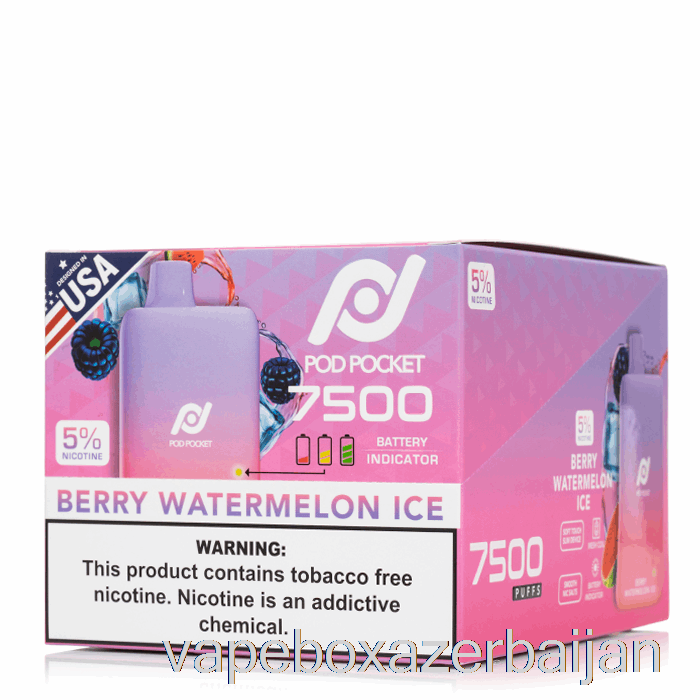 Vape Box Azerbaijan [10-PACK] Pod Pocket 7500 Disposable